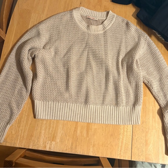 Marine Layer Textured Cream Sweater - Picture 4 of 4